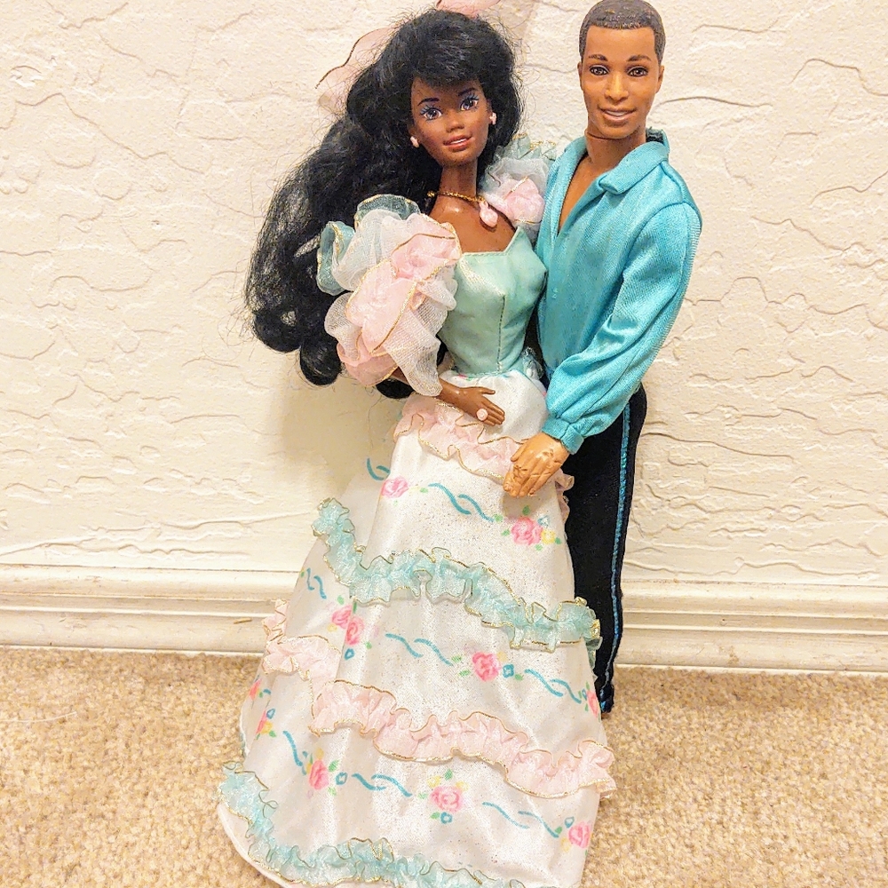 African American Barbie and Ken lot